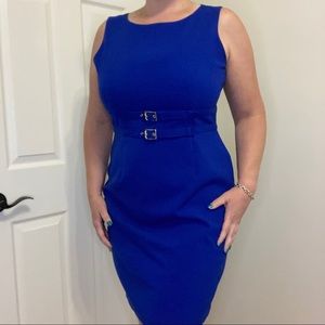 Sheath Dress, Royal Blue, Calvin Klein